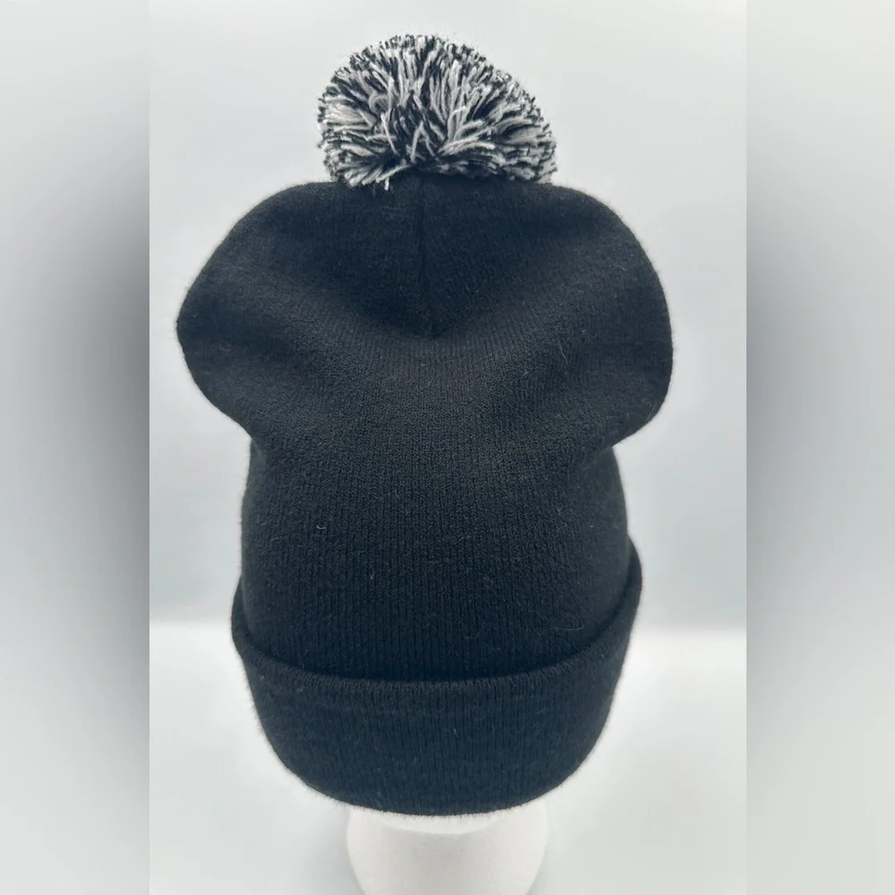 CultureFly Star Wars IG-88 Black And Gray Pompom Knit Beanie Unisex